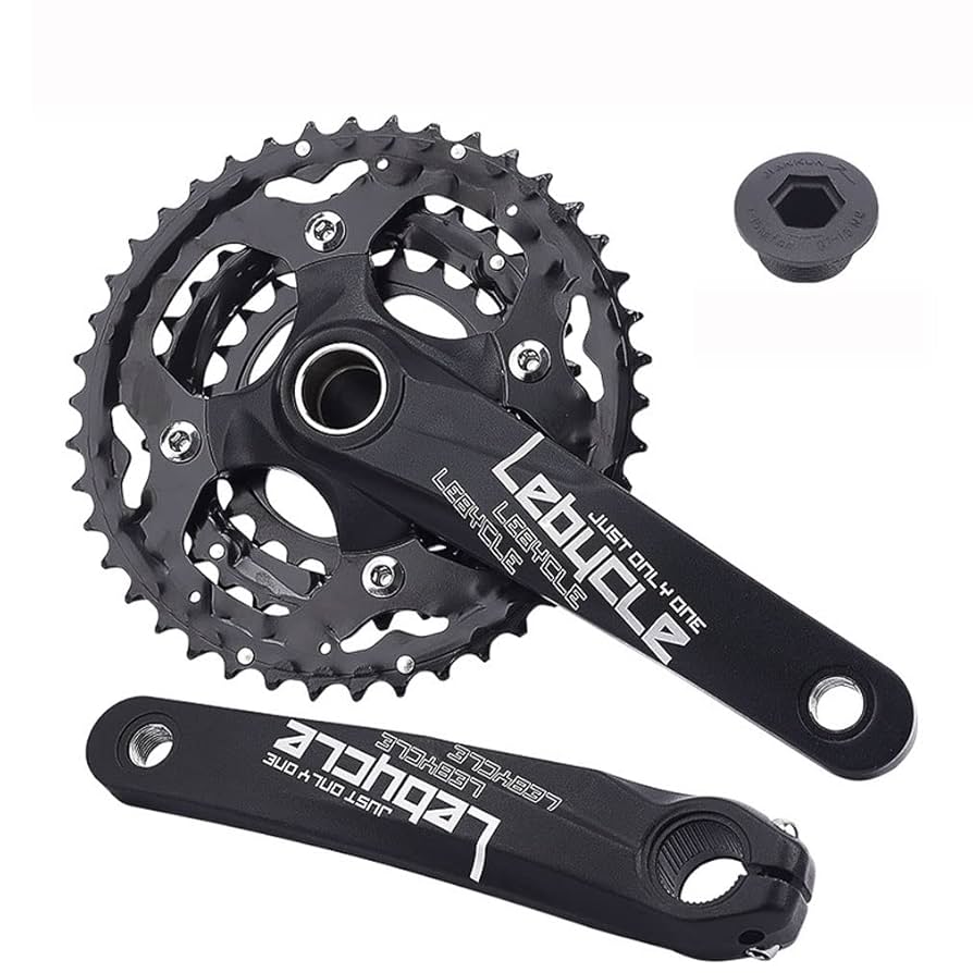 Amazon.co.jp: 170mm MTB クランクセット 中空 インテグレー