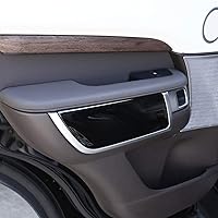 Vista 3 de YIWANG - Embellecedor para panel de puerta interior de coche, 4 piezas, para Land Rover Discovery 5 L462 LR5 2017-2019