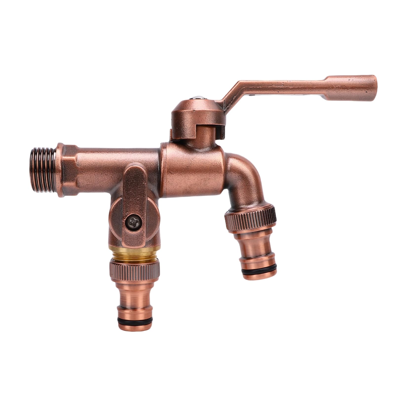Robinet extérieur laiton rouge antique d'une durabilité exceptionnelle pour balcon