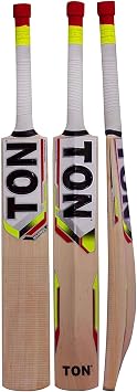 SS Kashmir Willow Leather Ball Cricket Bat, Exclusive Cricket Bat for Adult Full Size with Full Protection Cover TON Maximus