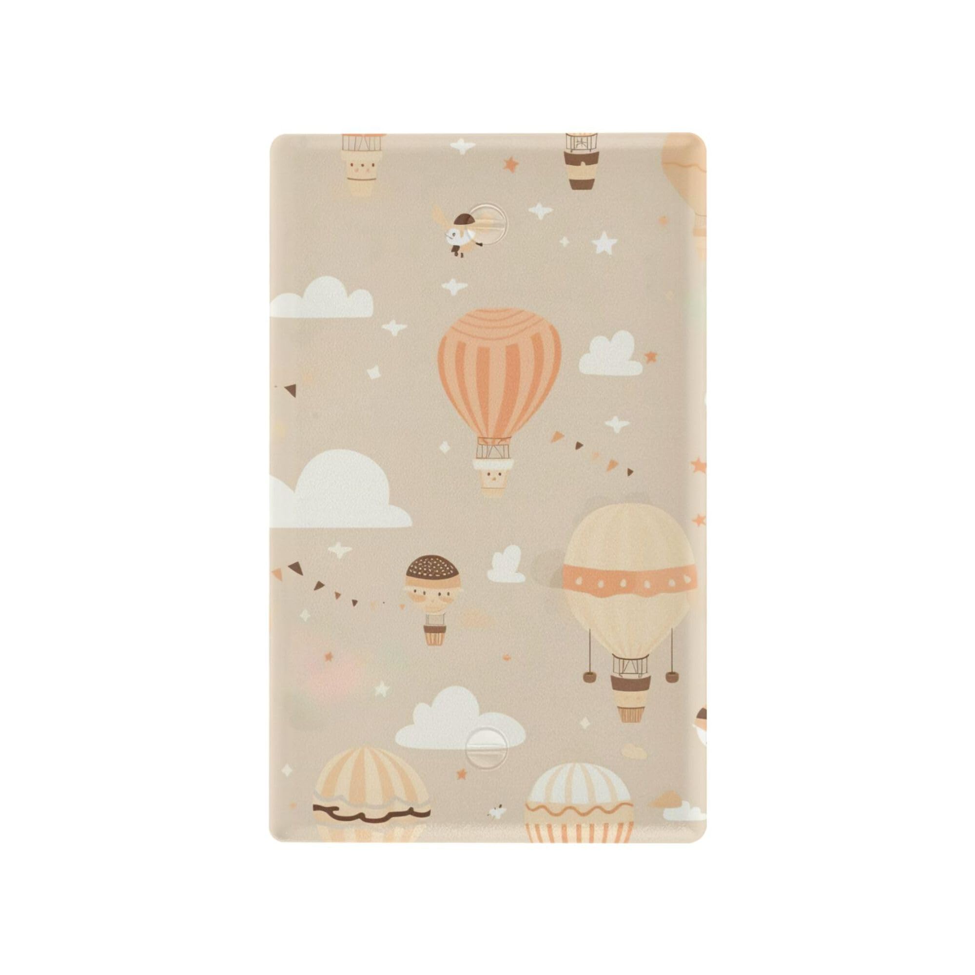 xigua Unused Outlet Wallplate Cartoon Hot Air Balloon Switch Wall Plate Cover,Decorative Outlet Cover Switch Cover for Home Office Bedroom 4.53