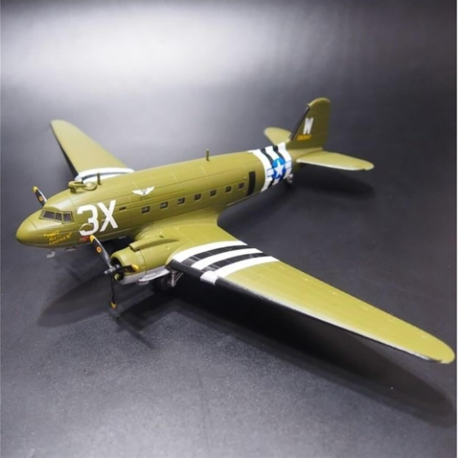 1 100 World War II for C47/dc3 75th Anniversary Die-cast Alloy Aircraft Model Souvenir Gift Toy Hobby Playgame Kit