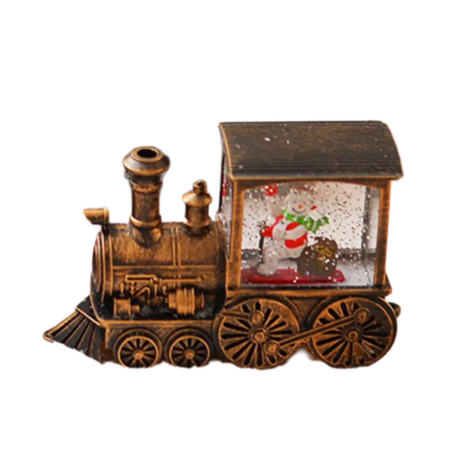 HZBB Decorative Santa on Locomotive Pieces Elegant Santa Train Accent Decorative Pieces for or Home Festivities Holiday Party Decoration