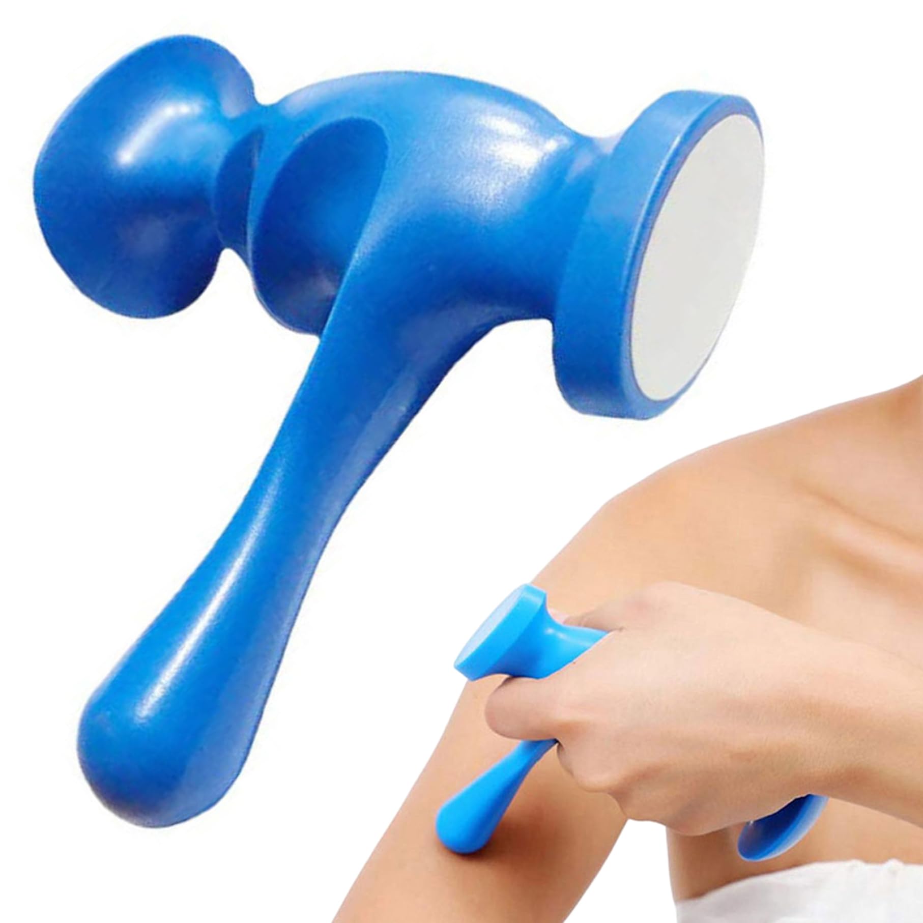 Point Pressure Massage Thumb Saver Massager Pain Relief Back Massage Tool Hand Held Pressure Point Massager Blue Point Pressure Massage