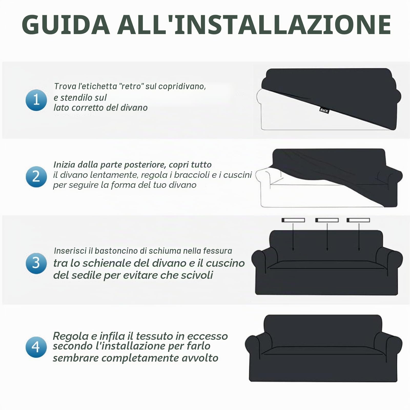 Copridivano Impermeabile 1/2/3/4/5 Posti Con Braccioli,Copridivani Elasticizzato Antiscivolo,Universale Copri Divano AntiGraffio Gatto,Sofa Cover Antimacchia Lavabile(Beige C,305cm-360cm)