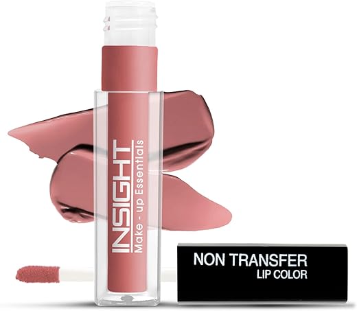 Insight Non Transfer Lip Color |Matte Texture|12Hrs Waterproof|True Color|Smudge Proof |Paraben Free |100% Veg |Longwear, 4ml(LG40-27)
