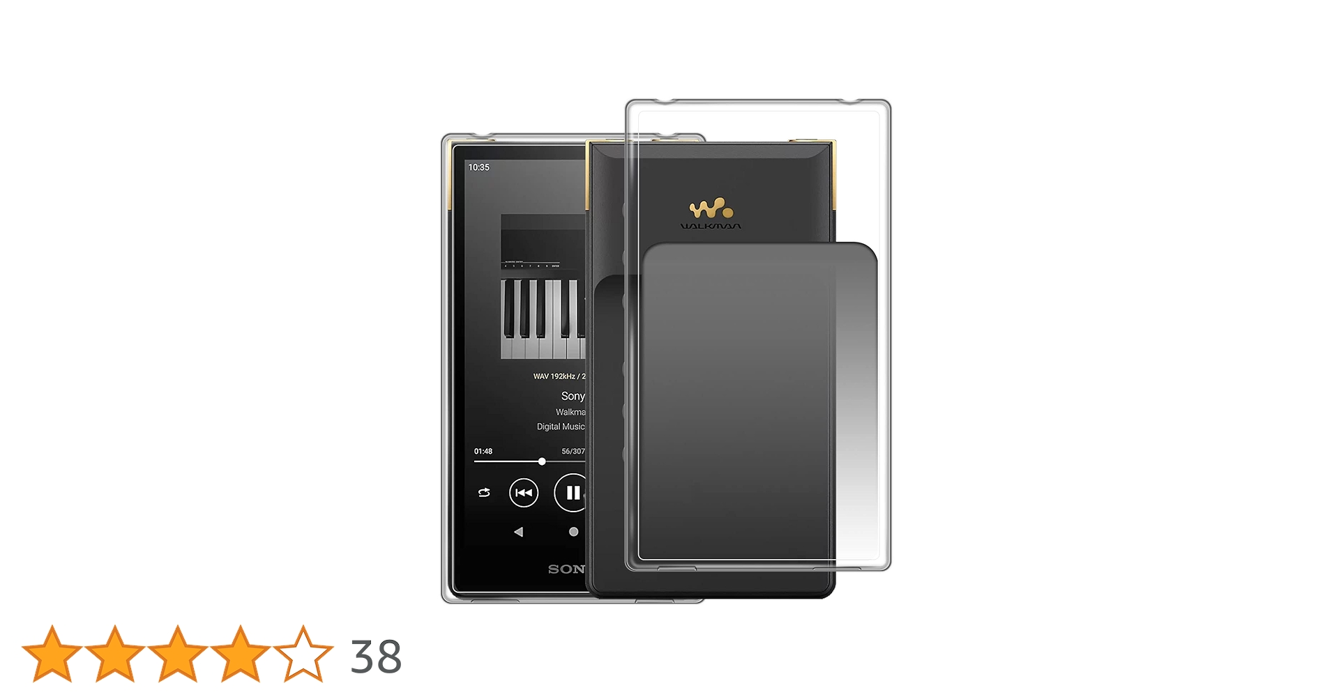 SONY NW-ZX707（保護フィルム・ケース付き・ほぼ未使用） Amazon | に適用する ソニーウォークマン NW-ZX700 NW-ZX706 NW