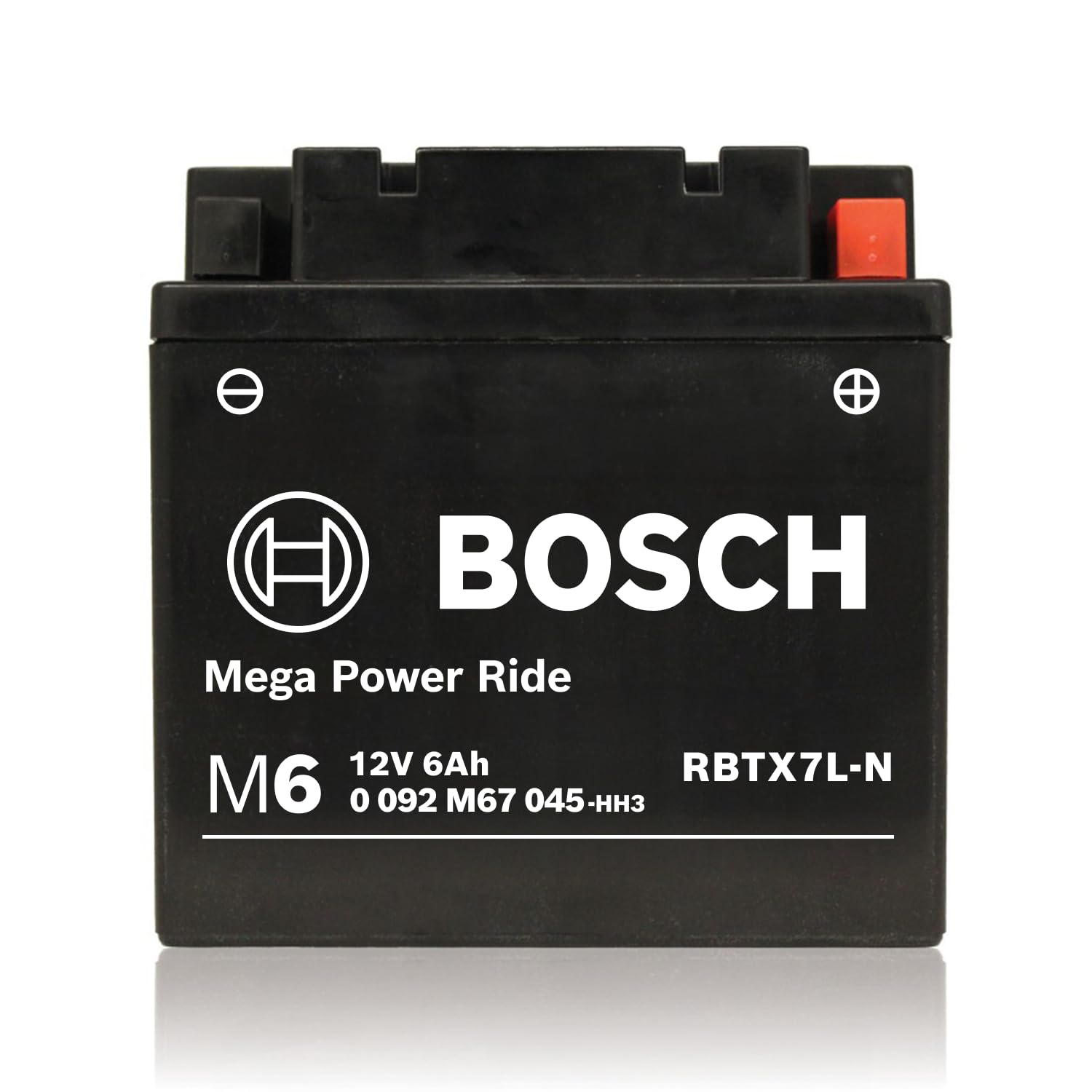 BOSCH AGM Motorcycle Battery, Powersport Battery M6 RBTX7L-N Mega 