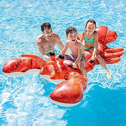 Balsas de Piscina，Botellas Hinchables Langosta Inflable for Montar, Divertido Anillo de Piscina de Verano, círculo Sentado de Langosta de Gran tamaño, Flotador de Agua for Adultos, salón en balsa