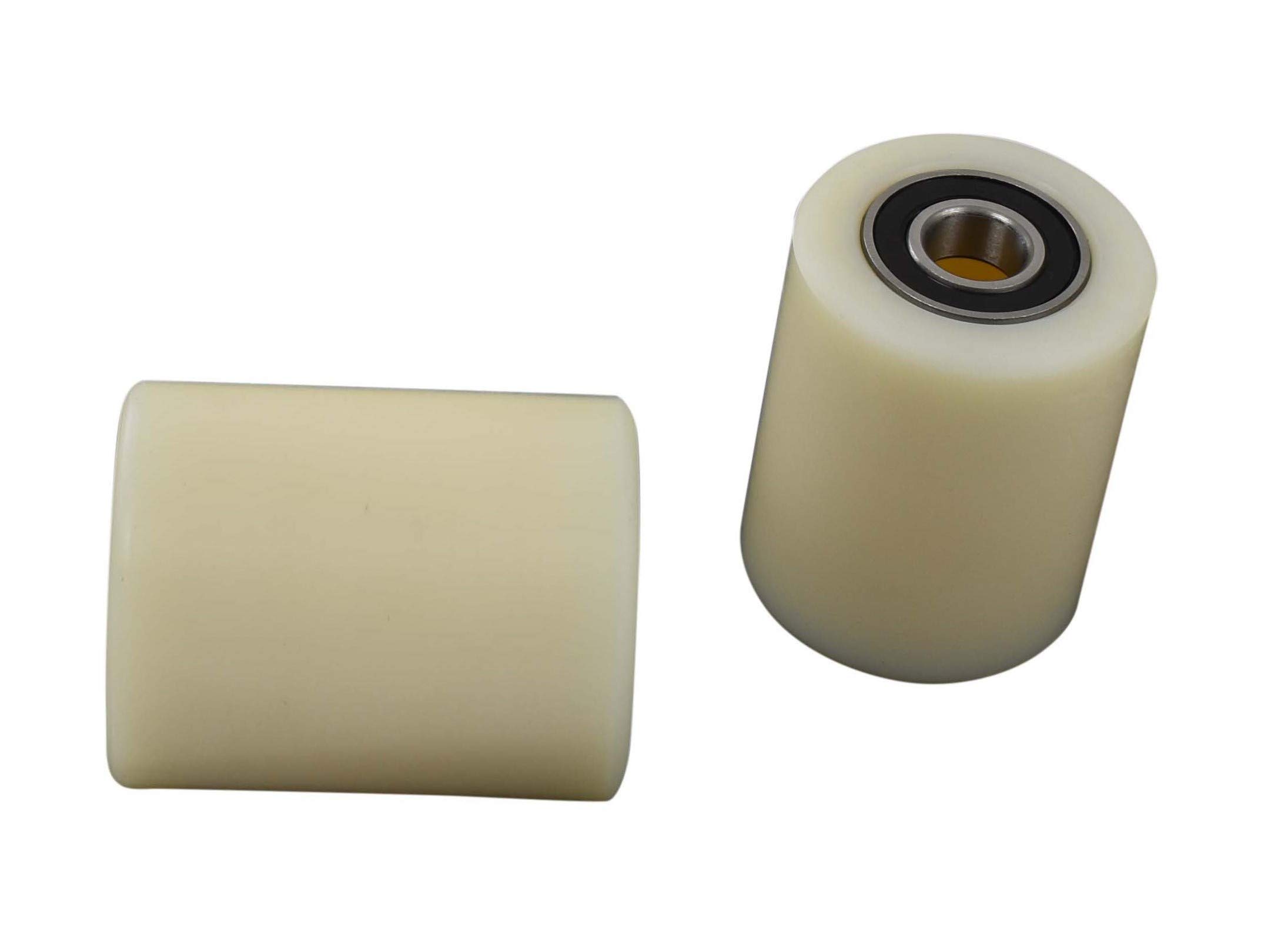Pallet Jack/Truck Load Wheels 3"x3.75" with Bearings ID 20mm Nylon — Amazon image 2
