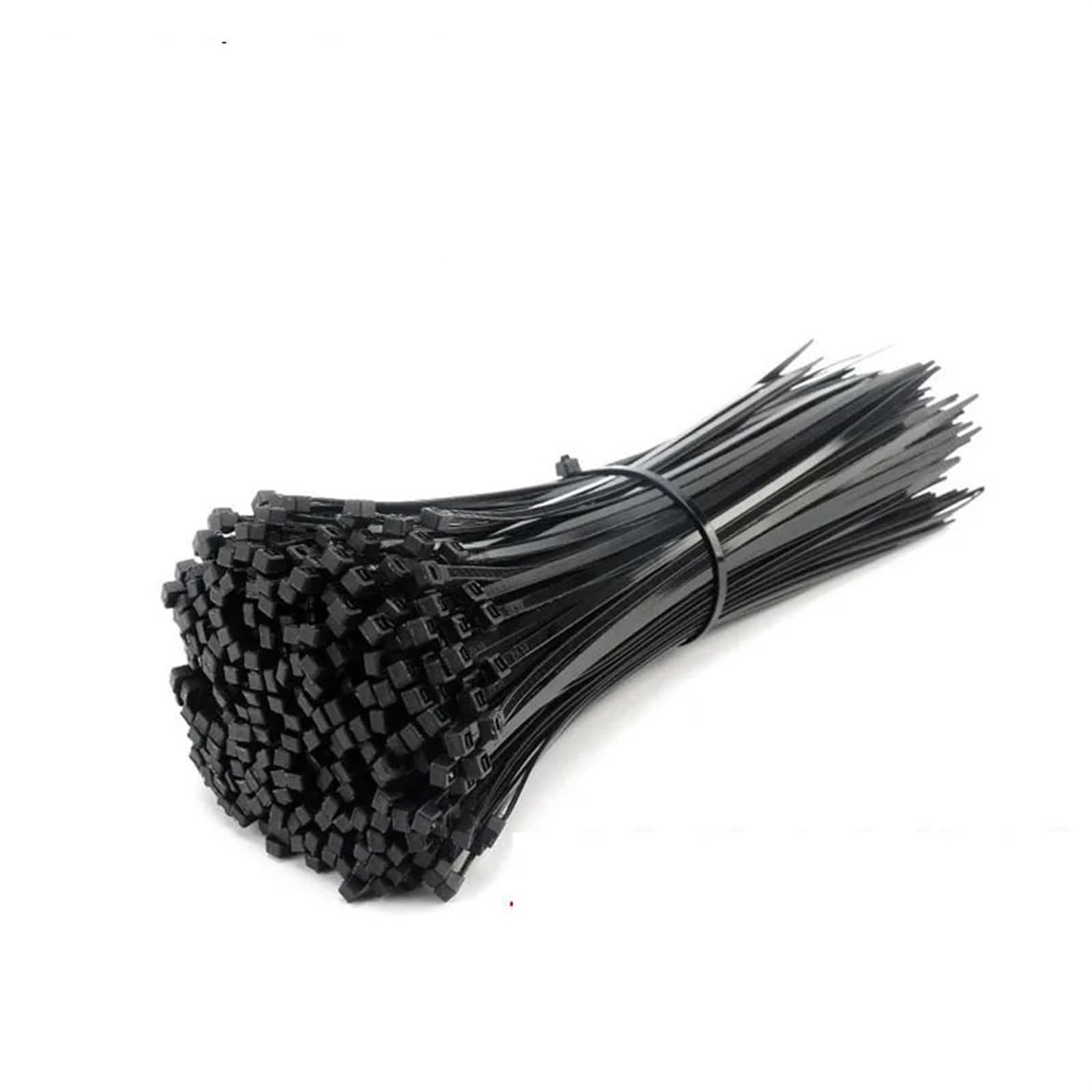 L6nqiag One Color Nylon Cable Ties Self-Locking Plastic Nylon Tie Black 5X300mm Cable Fastening Ring Zip Wraps Strap Set 3X100mm(200Pcs)