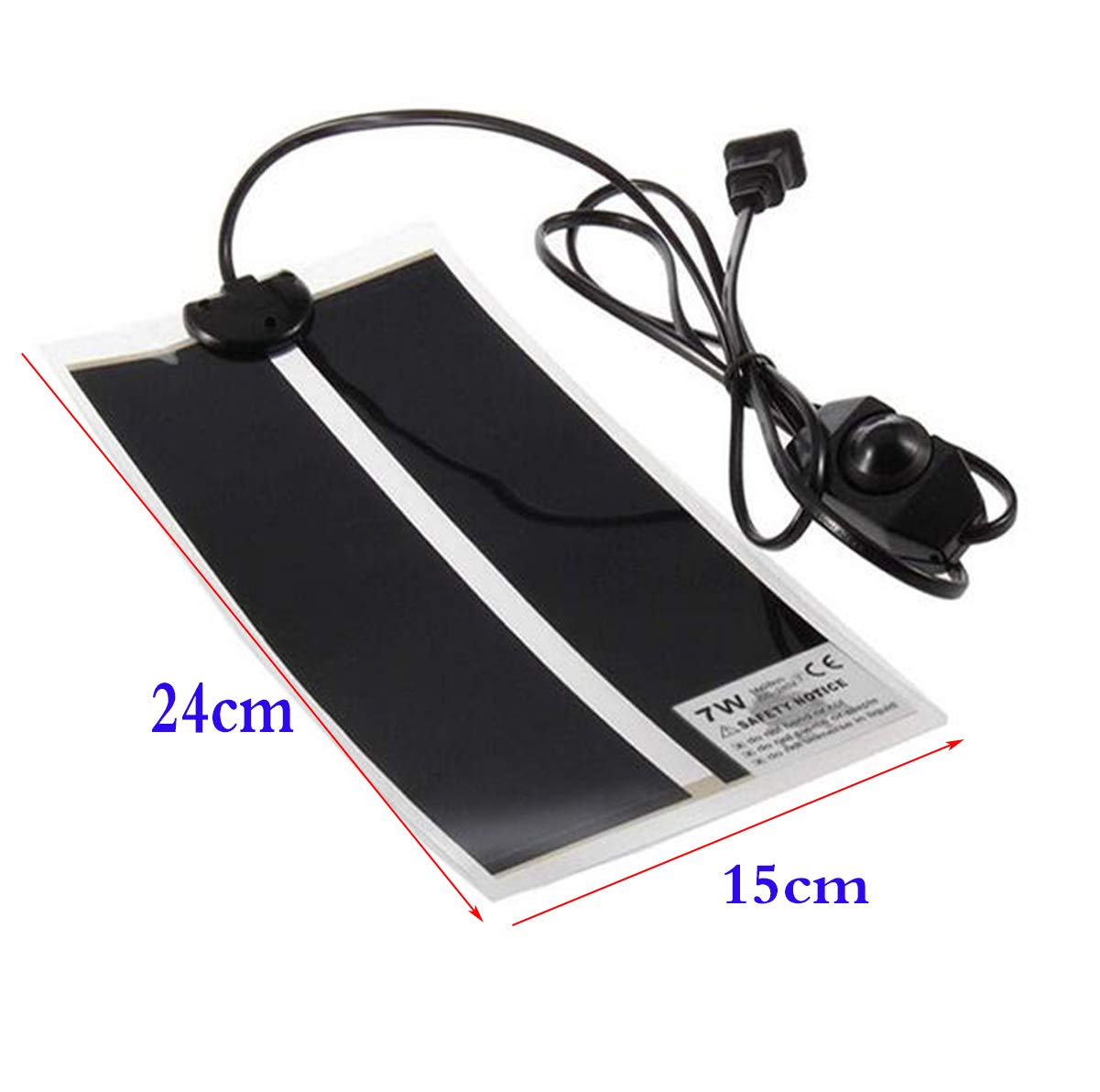 2PCS Tappetino Riscaldante per Rettili Animali Domestici Mat Tappetino Riscaldante Terrario con Regolatore di Temperatura per Tartaruga,Serpenti,Lucertola,Geco,Ragno (7W)