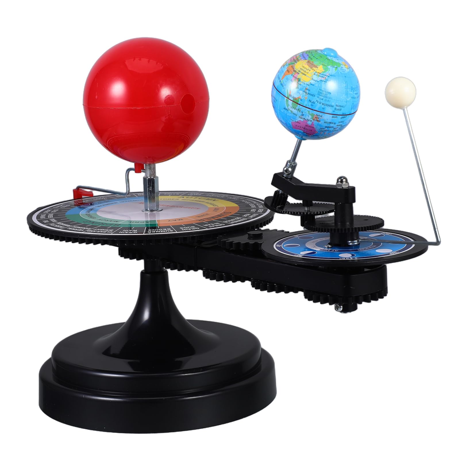 Solarmechanisches Spielzeug DREI Sphären Modell des Sonnensystems | Kunststoff, Interaktive Lernhilfe für Astronomieunterricht, für Schüler und Kinder