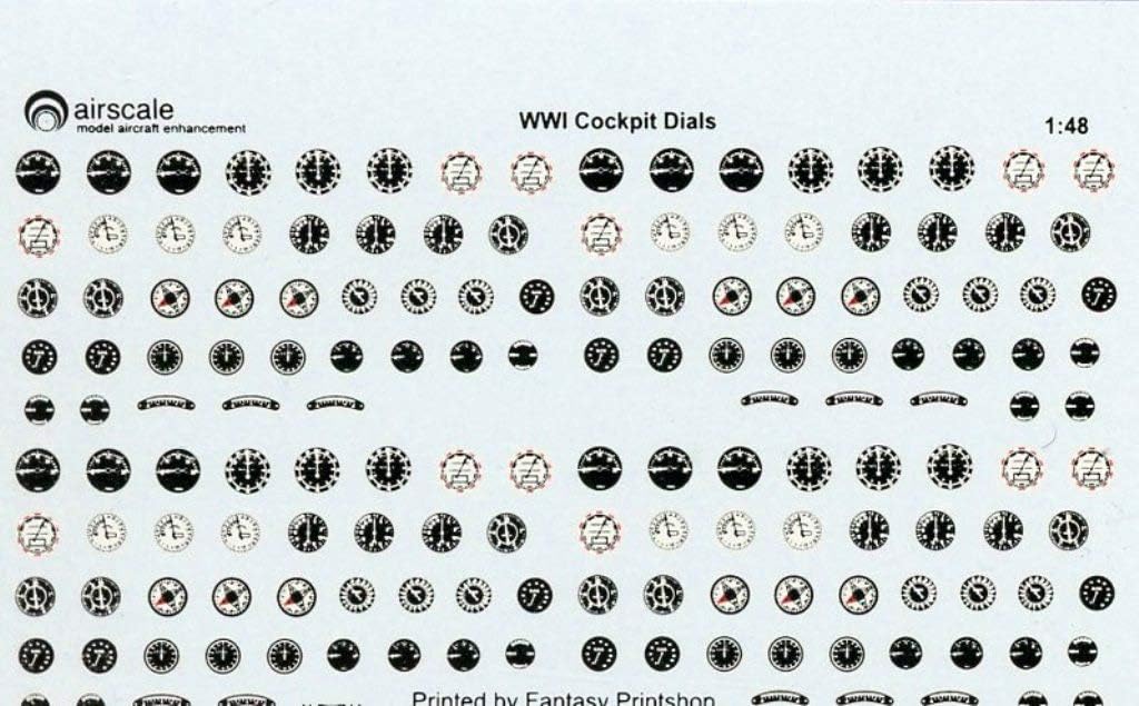 Airscale - 1/48 WW II IJA/IJN Instrument Dials (Decal) - 4815 Airscale - 1/48 WW II IJA/IJN Instrument Dials (Decal) - 4815