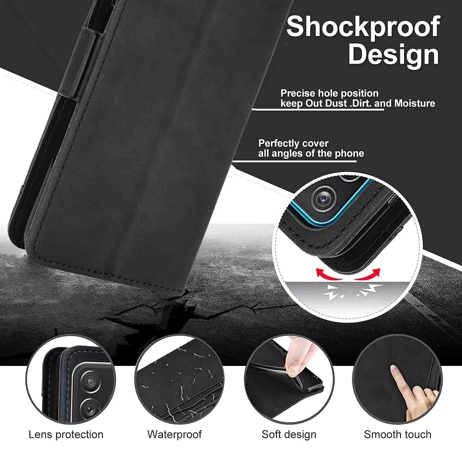 For OnePlus Nord CE 3 Lite 6.72" Case Magnetic Leather Flip - View #10