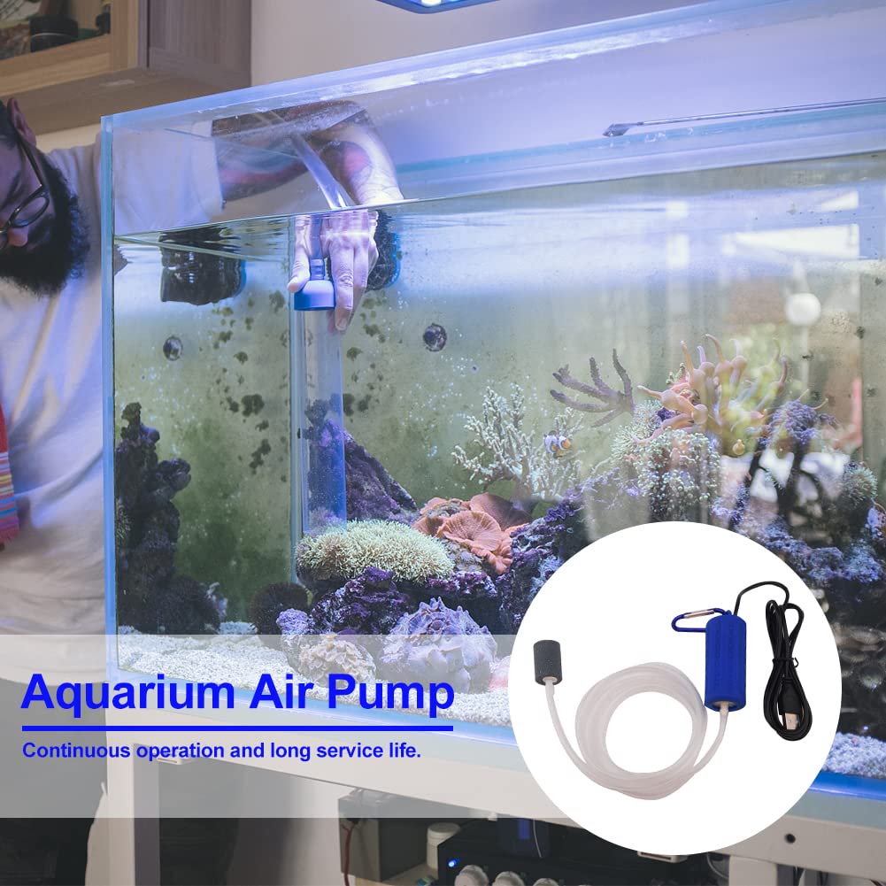 Mini USB-aquariumluchtpomp, draagbare zuurstofpomp voor