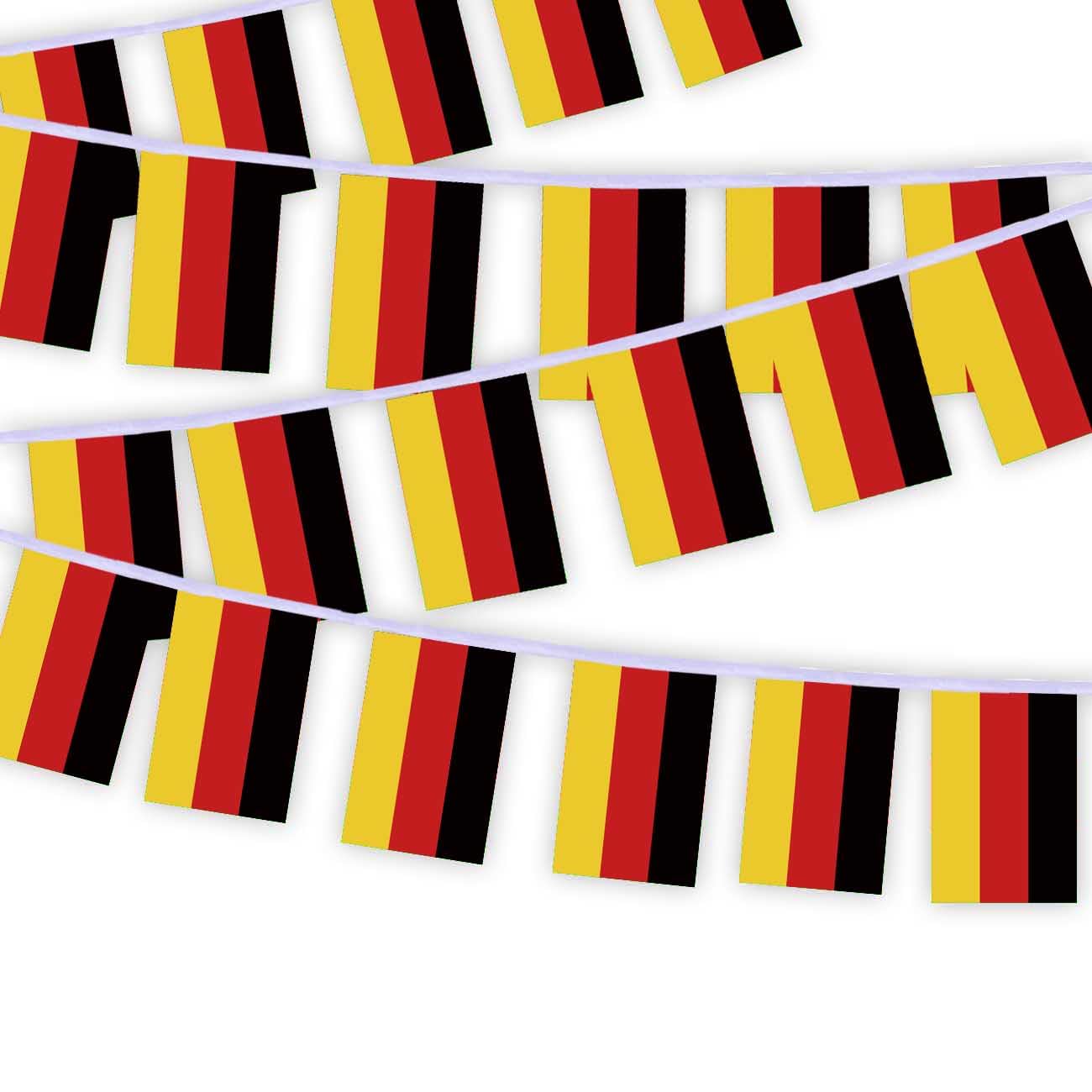 30 PCS Germany Flag String,32 FT German Decor Bunting,Decoration Banner for Outdoor Indoor Patio Yard Decor