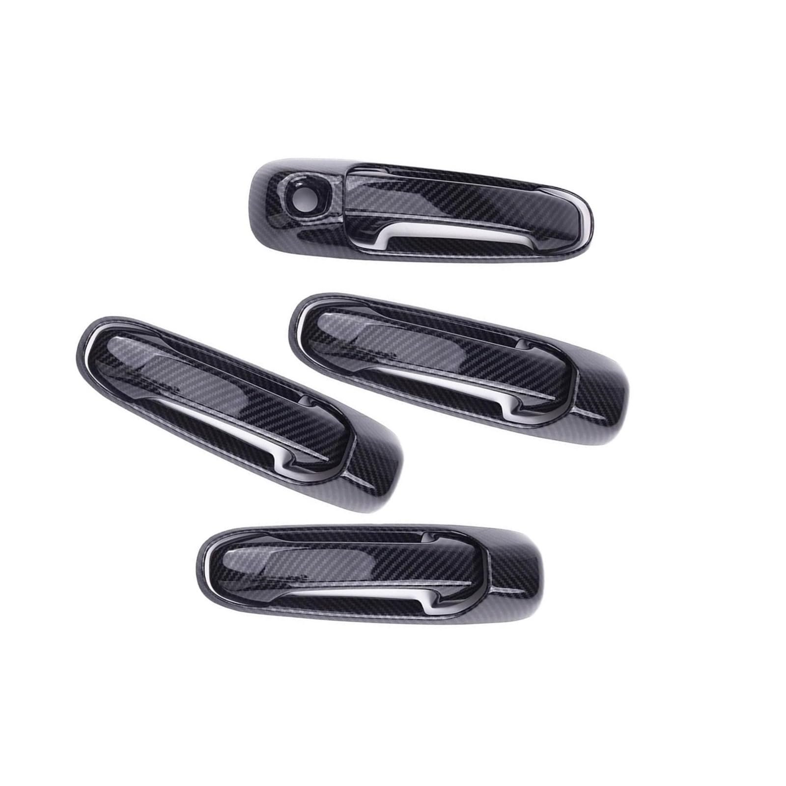 Cavinbdz One Color For Jeep For Grand Cherokee Wj 1999-2004 For Liberty 2002-2007 Carbon Fiber Texture Exterior Door Handle Cover