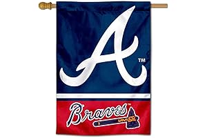 Official MLB Atlanta Braves Logo Two Sided House Flag
