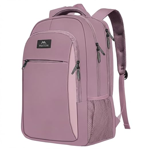 MATEIN Dark Purple Personal Item Backpack, Underseat 15.6 Inch Laptop Bag