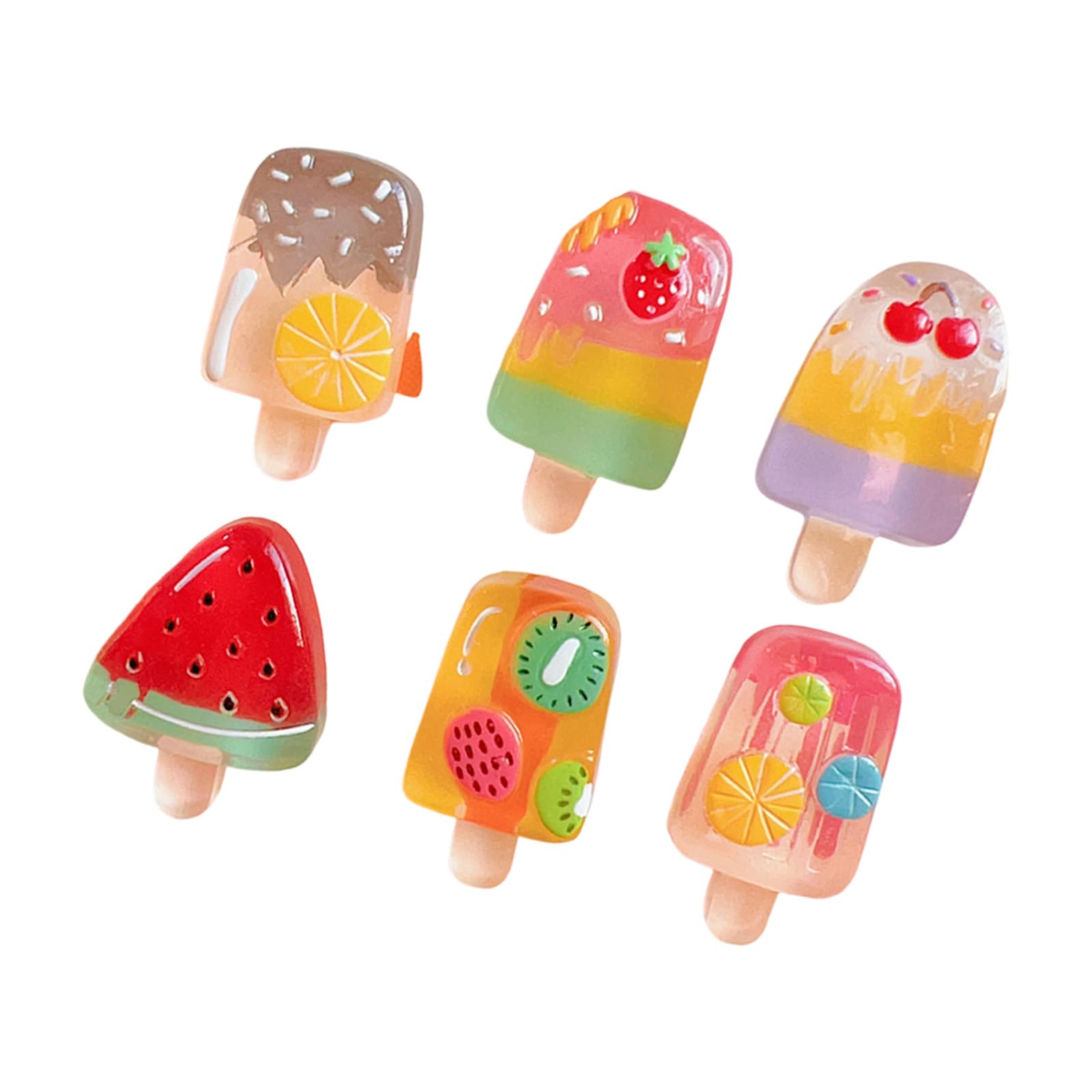 Decorative Fruit Ice Cream Shape Fridge Magnets Powerful Holds Note Photos Firmly Sticker Ornaments Gift Ice Cream Decors