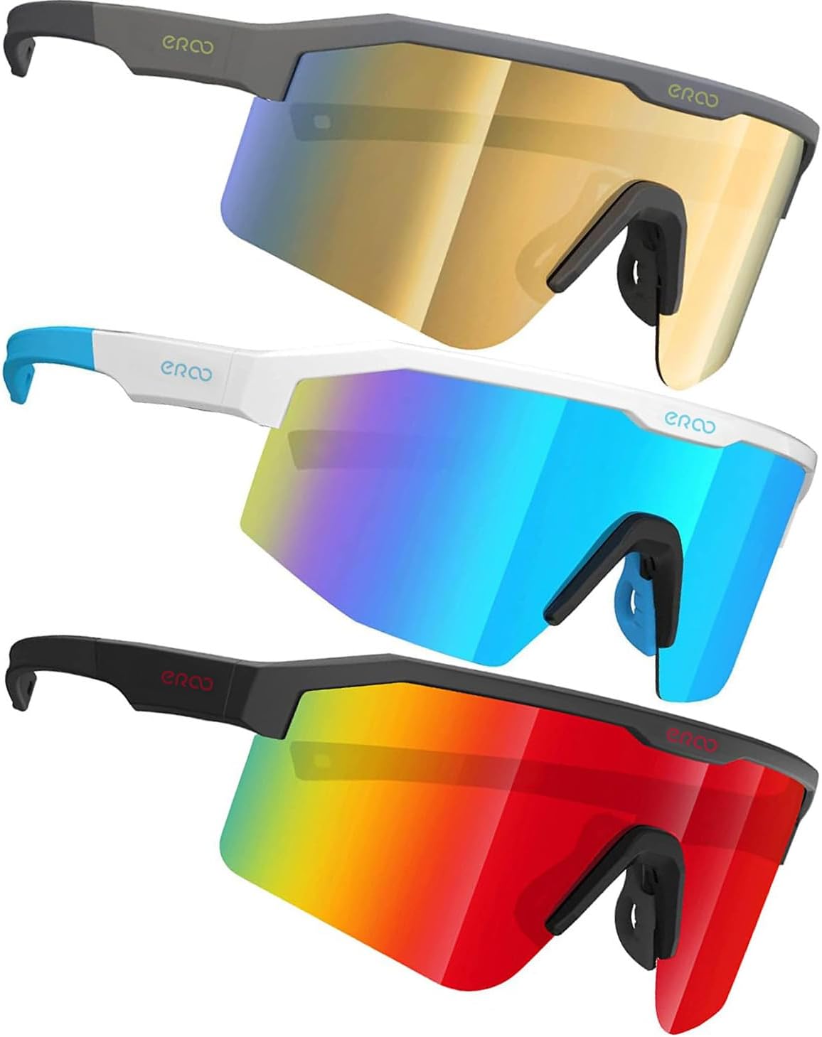 Eazyrun Kids Polarized Sports Sunglasses for Age 8-12 Youth Baseball Softball Cycling Glasses UV Protection for Boy Girl