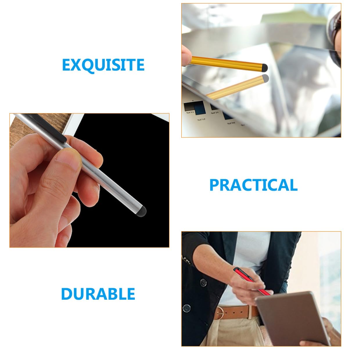 MAGICLULU 80 Piezas Pantalla Táctil Stylus Pluma Capacitiva Lápiz Óptico Lápiz De Pantalla Táctil Universal Lápiz De Precisión para Tabletas Bolígrafos Teléfono Metal Aleación De Aluminio