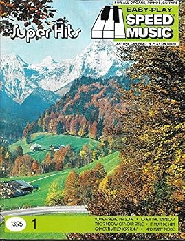 Staple Bound Easy-Play Speed Music # 1 SUPER HITS Organ/Piano/Voice/Guitar Book