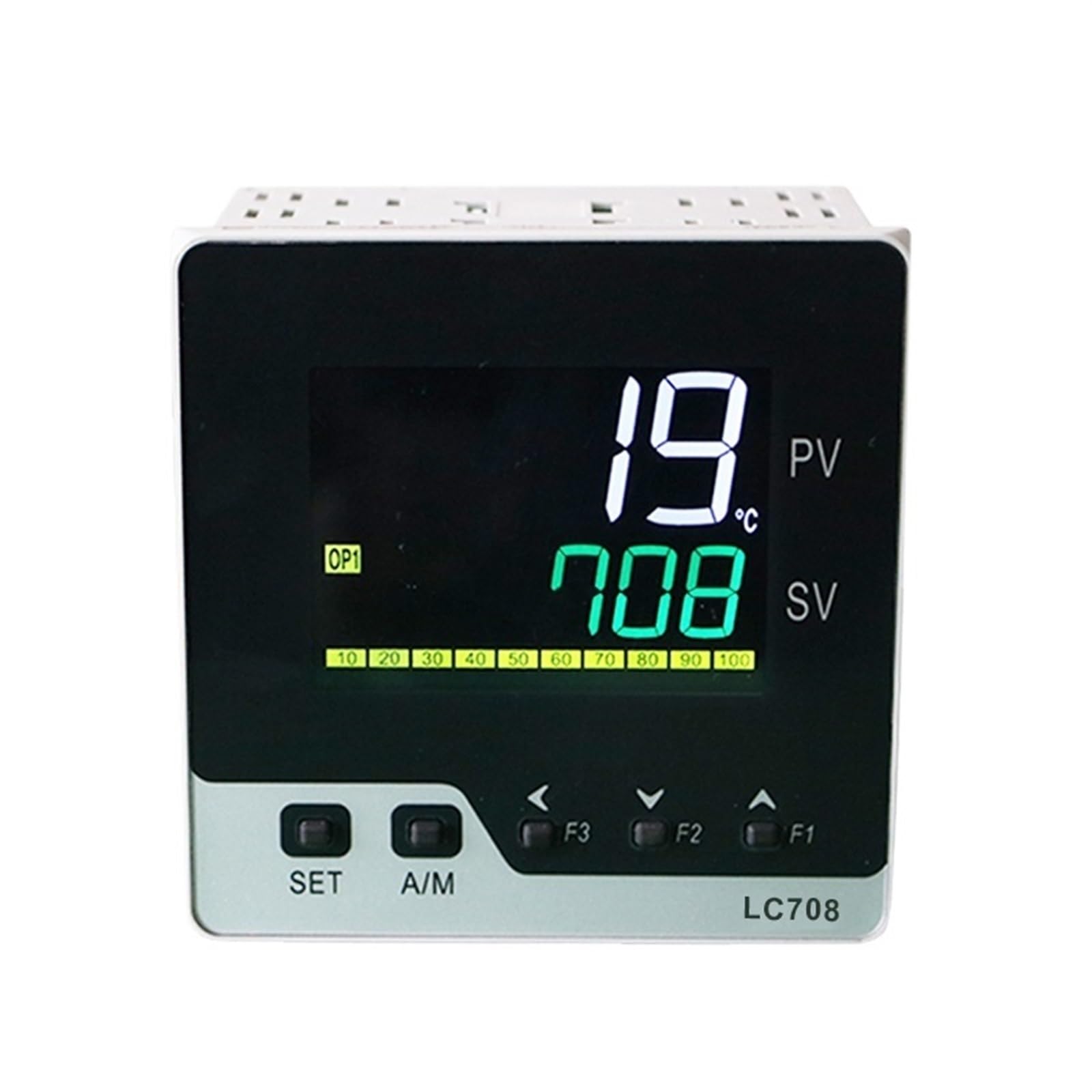 Contrôleur de température numérique pid , entrée TC/RTD 72x72mm, avec minuterie SSR/relais/sortie 4-20mA/0-10V(SSR Output 2alarms)