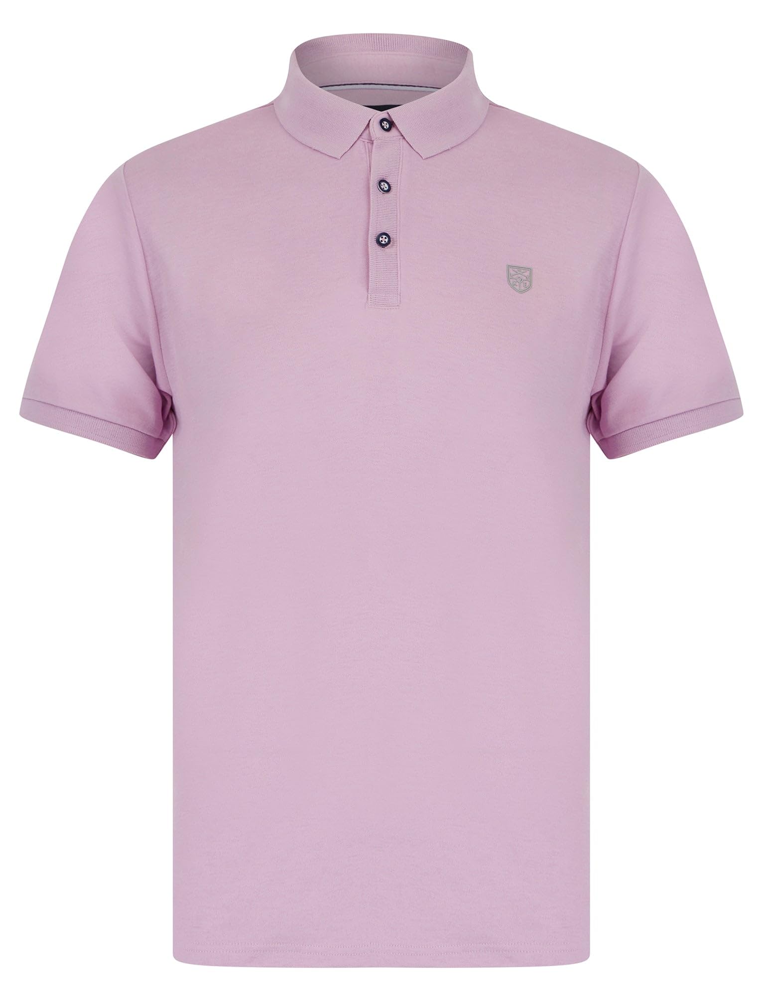 Kensington Eastside Men's Fair Orchid 'Trebeck' Cotton Rich Woven Polo Shirt
