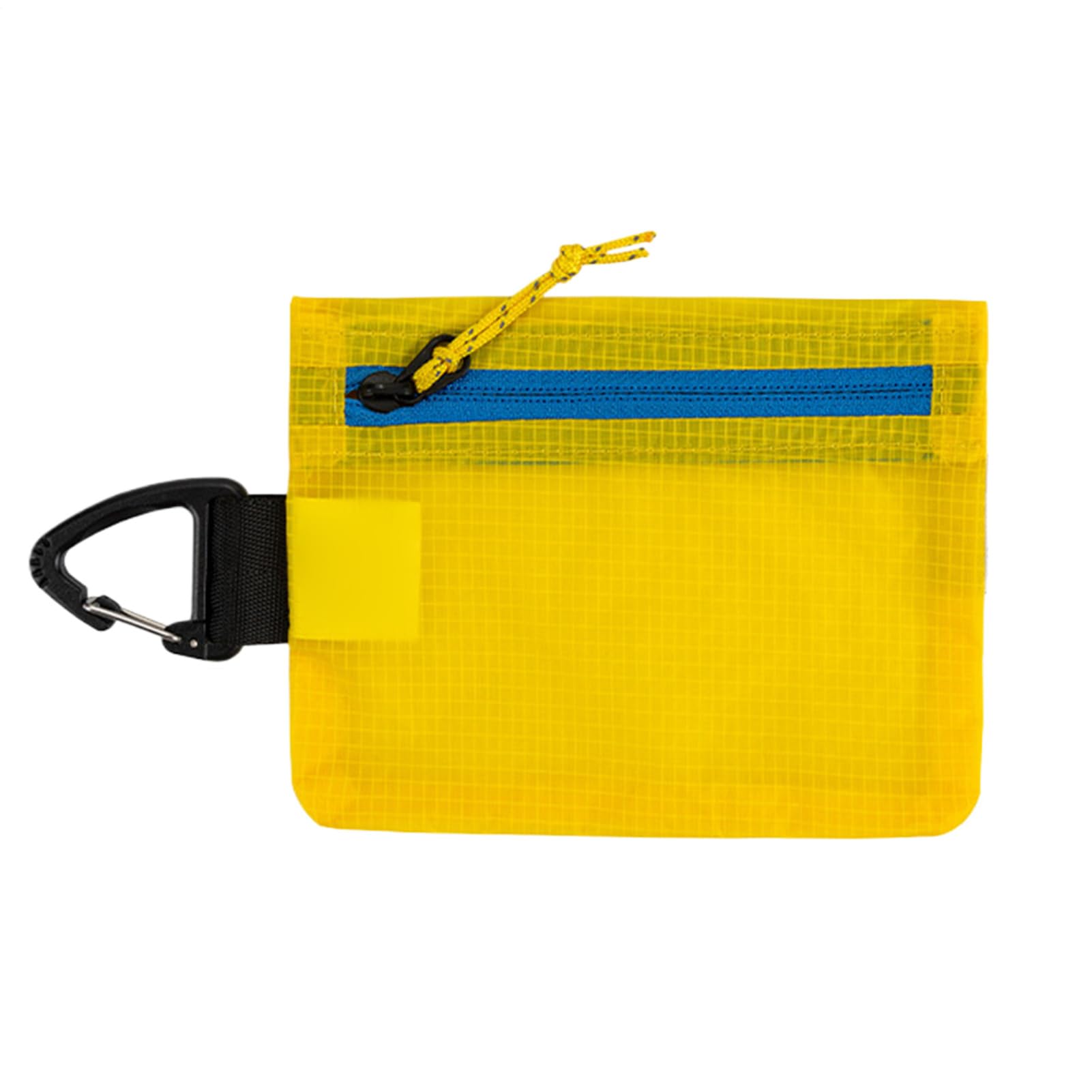 Monedero portátil para senderismo y viajes con diseño impermeable amarillo 8
