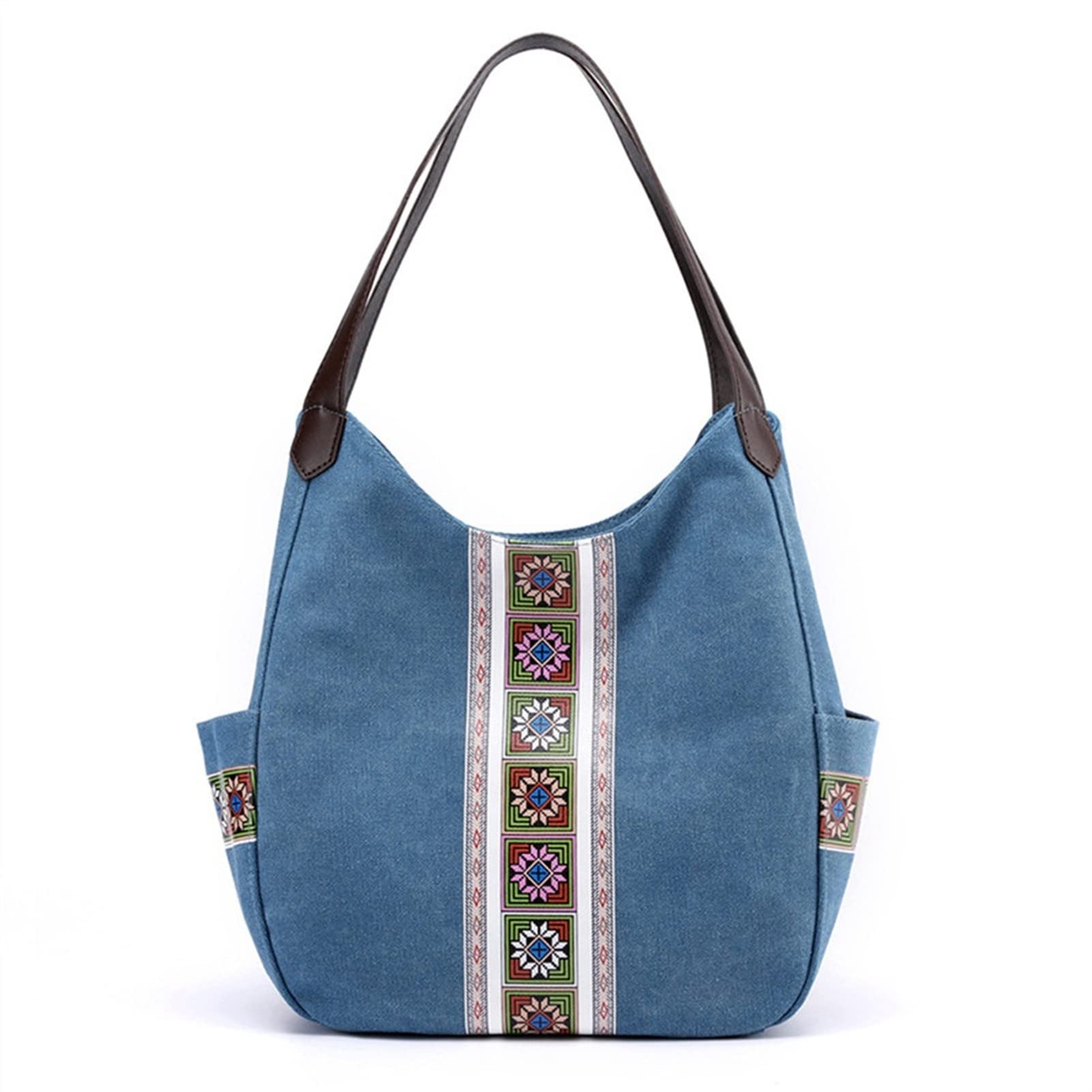 Sac à bandoulière travail et voyage en toile imprimée pour femme