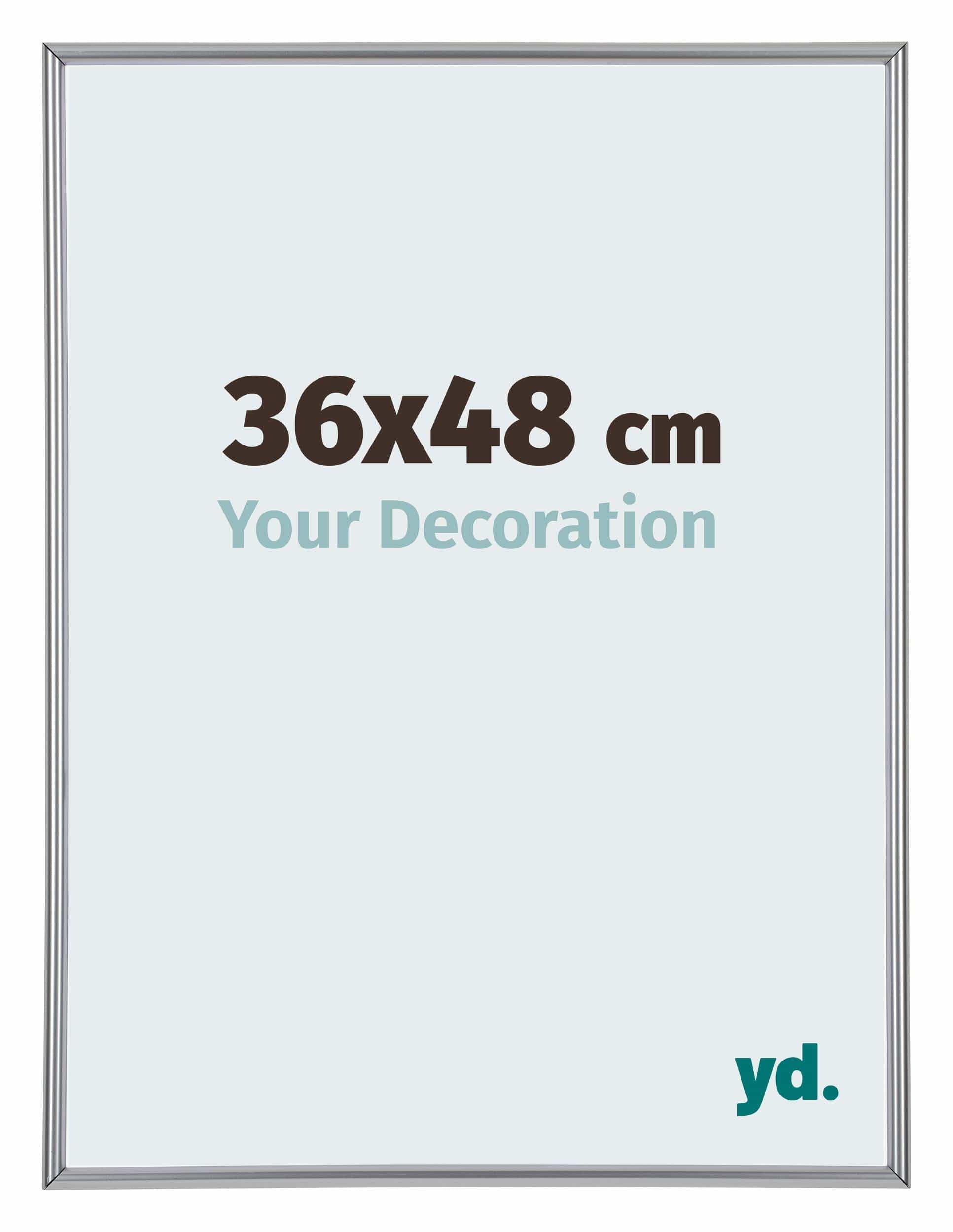 Your Decoration - Puzzle frame 36x48 - Silver High Gloss - Puzzle frame 500-1000 Pieces - Plastic Photoframe - Annecy