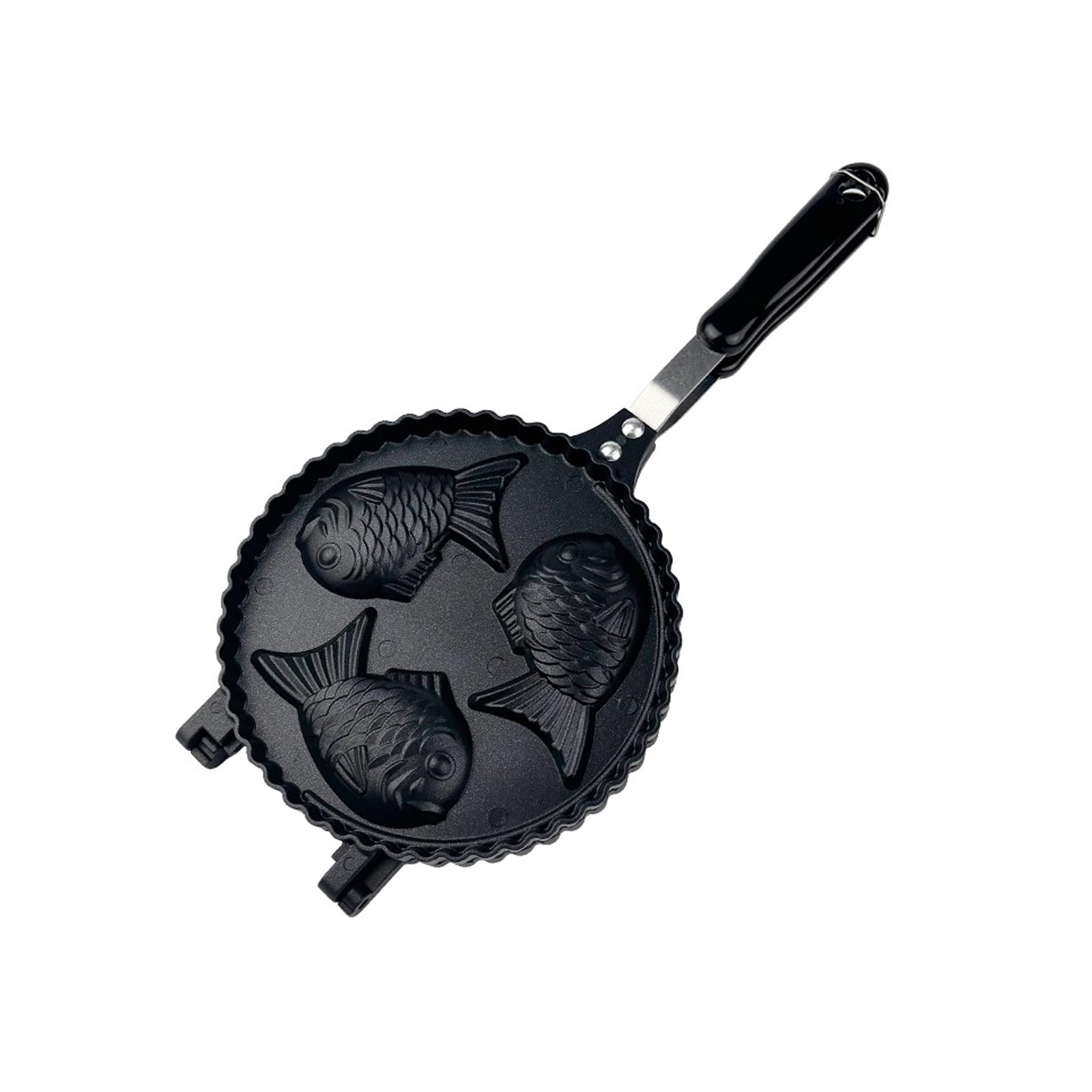 Elnwnnkc Aluminum Alloy Taiyaki Griddle Even Heat Distribution Pancakes Pan Baking Accessories Kitchen Essential Easy Releases Baking Tool