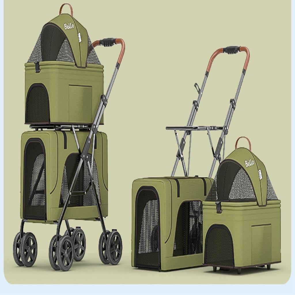 ペットカート m. 犬用ベビーカー ペットベビーカーペットの旅犬猫トロリー折り畳み式