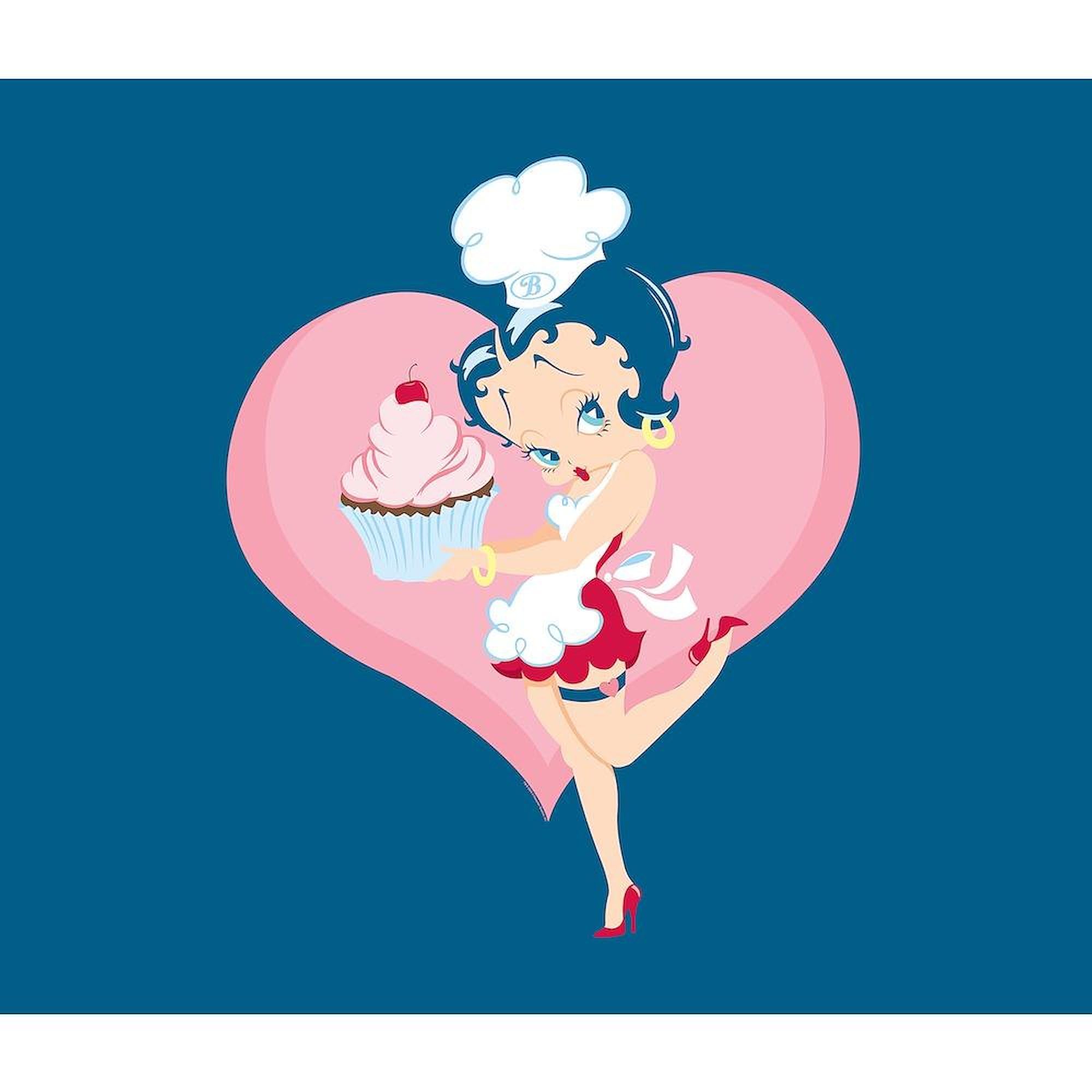 CafePress Betty Boop Cupcake Love King Duvet Cover, Printed Comforter Cover, Unique Bedding