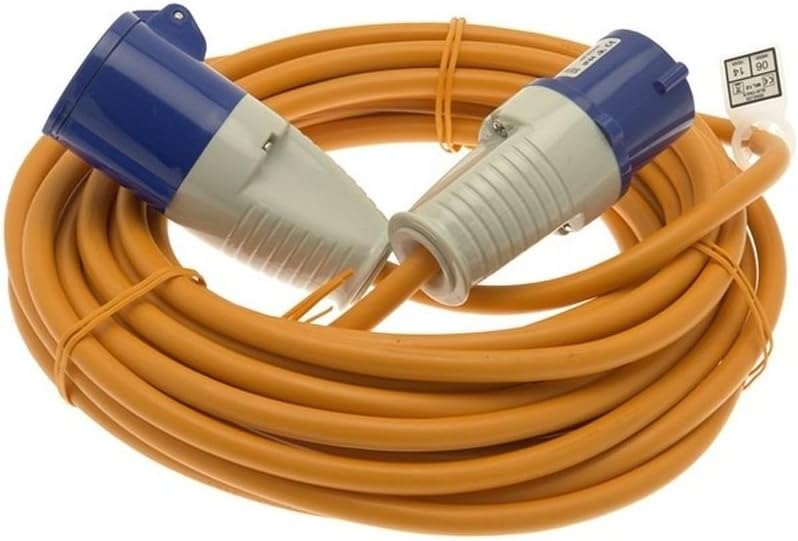 Semloh CPL ML10 Mains Extension Lead, 10 m, Orange