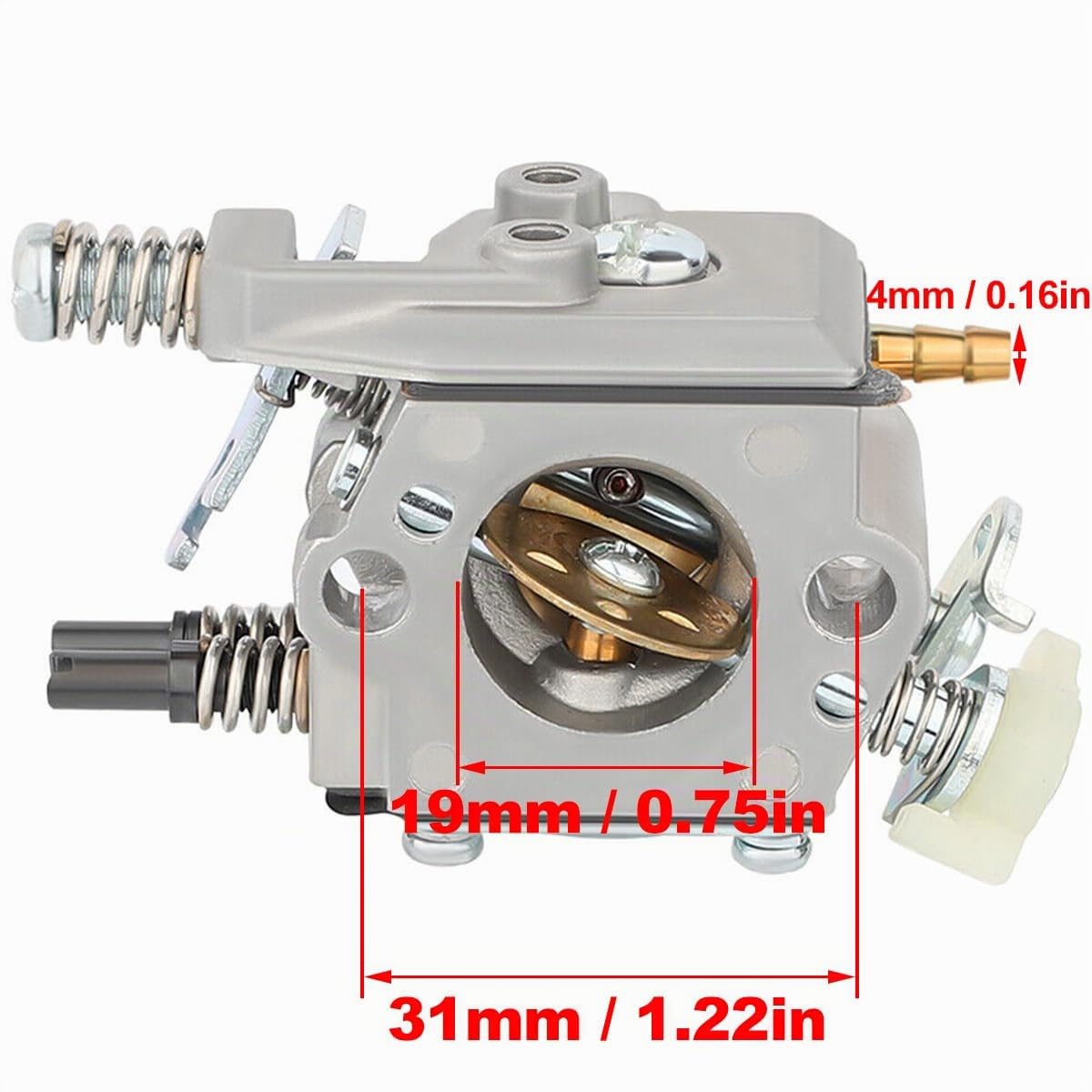 ZAMDOE Carburatore Bobina di accensione per Husqvarna 51 55 Rancher 51EPA 55 55EU1 55 Rancher 55EPA EPA Motosega WT-170-1 WT-170 503281504 503620203