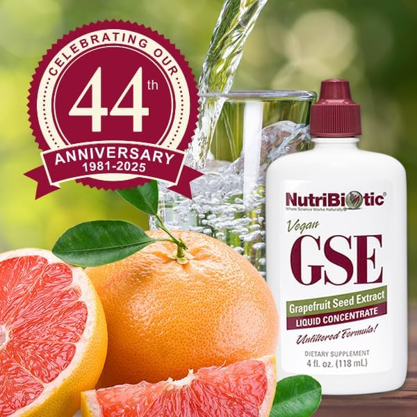 NutriBiotic – GSE, 4 Oz Liquid | The Original Grapefruit Seed Extract Premium Concentrate with Bioflavonoids | Vegan, Gluten Free, Non-GMO - Image 6