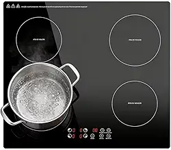 Cooktop de Indução 4 bocas controle independente 7000 W, 9 níveis de potência, trava para crianças, Controle de toque, cozinha moderna e elegante, 220V