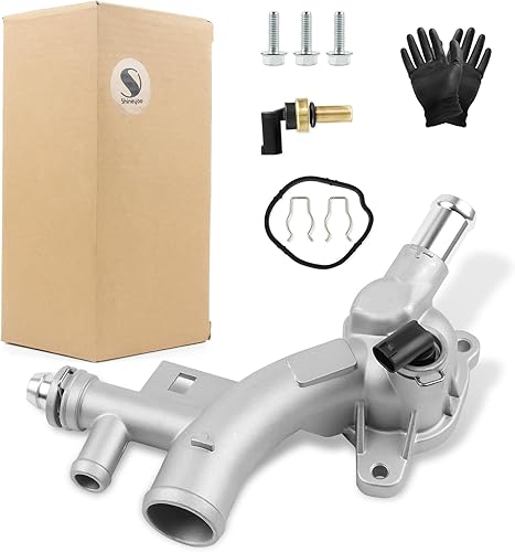 Carcasa de salida de agua refrigerante mejorada de aluminio con mangueras de repuesto 25193922 902-846 para Chevy Sonic Trax Volt Buick Encore 1.4L