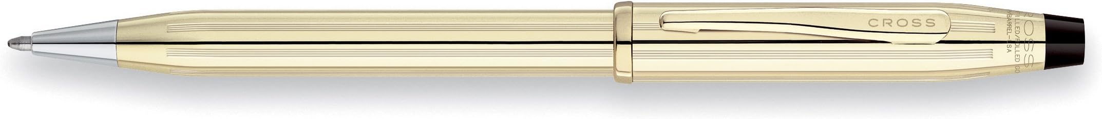 Century II Refillable Ballpoint Pen, Medium Ballpen, Includes Luxury Gift Box - 10 Carat Gold-Filled