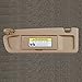 Dasbecan Beige Left Driver Side Sun Visor Compatible with Honda Civic 2006-2011 Replaces# 83280-SNA-W01ZB
