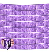 10 Pack 10 Feet Foil Fringe Garland Metallic Tassle Banner Wall Hanging Tinsel Streamers Backdrop...