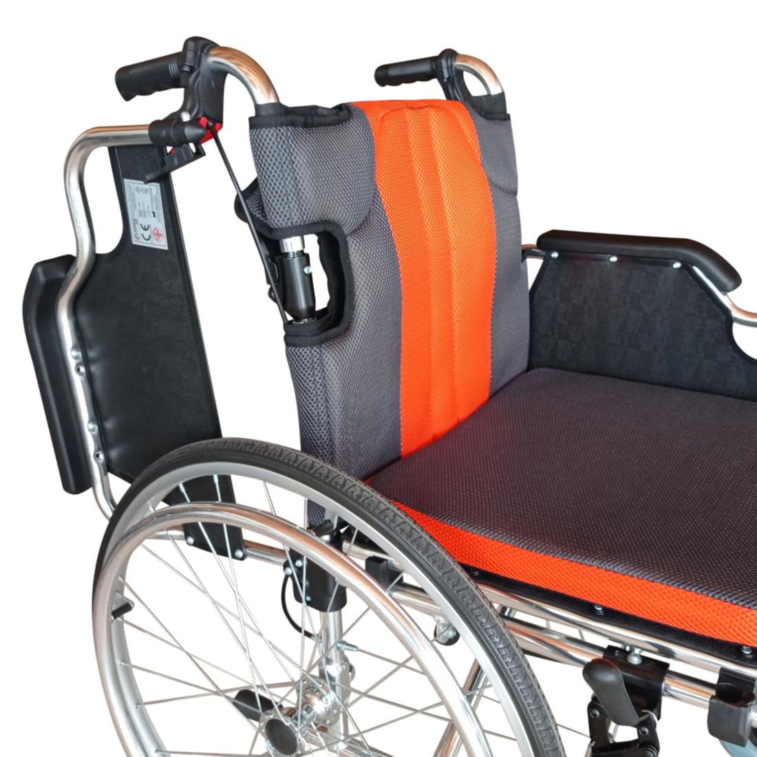KEROS Silla de ruedas de aluminio plegable y autopropulsable