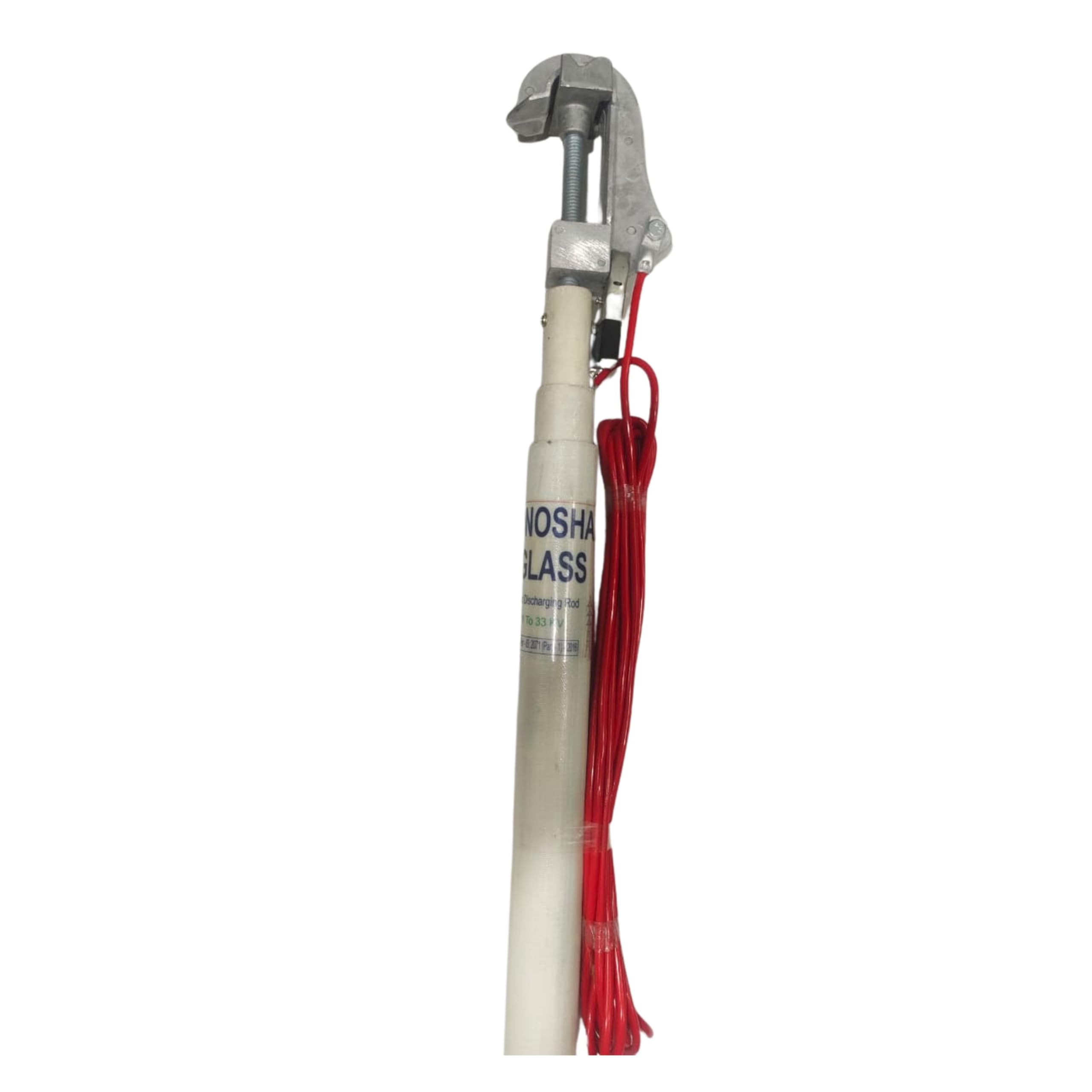 Efficacy 33KV Earthing Discharge Rod FRP Insulated Fiberglass Grounding Tool with Copper Cable | High Voltage Electrical Maintenance Tool-image-15