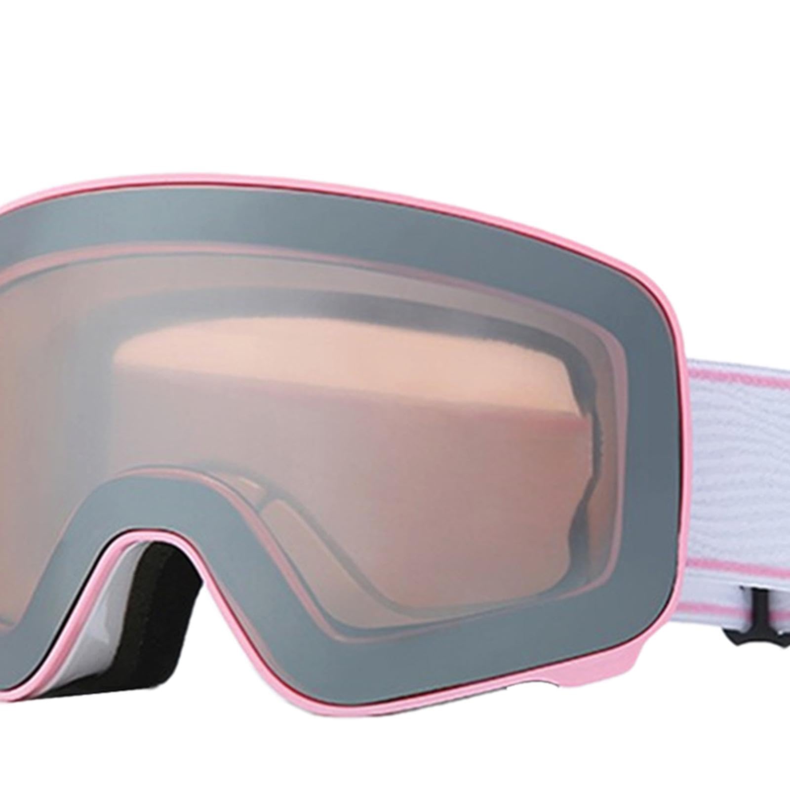 Lunettes de Ski Protection Masque Neige Anti-buée pour Motoneige et Vélo Grande Lentille Design Ergonomique Matières Résistantes Adaptées