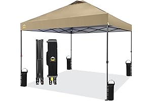 CROWN SHADES 10x10 Pop Up Canopy with One Push Setup