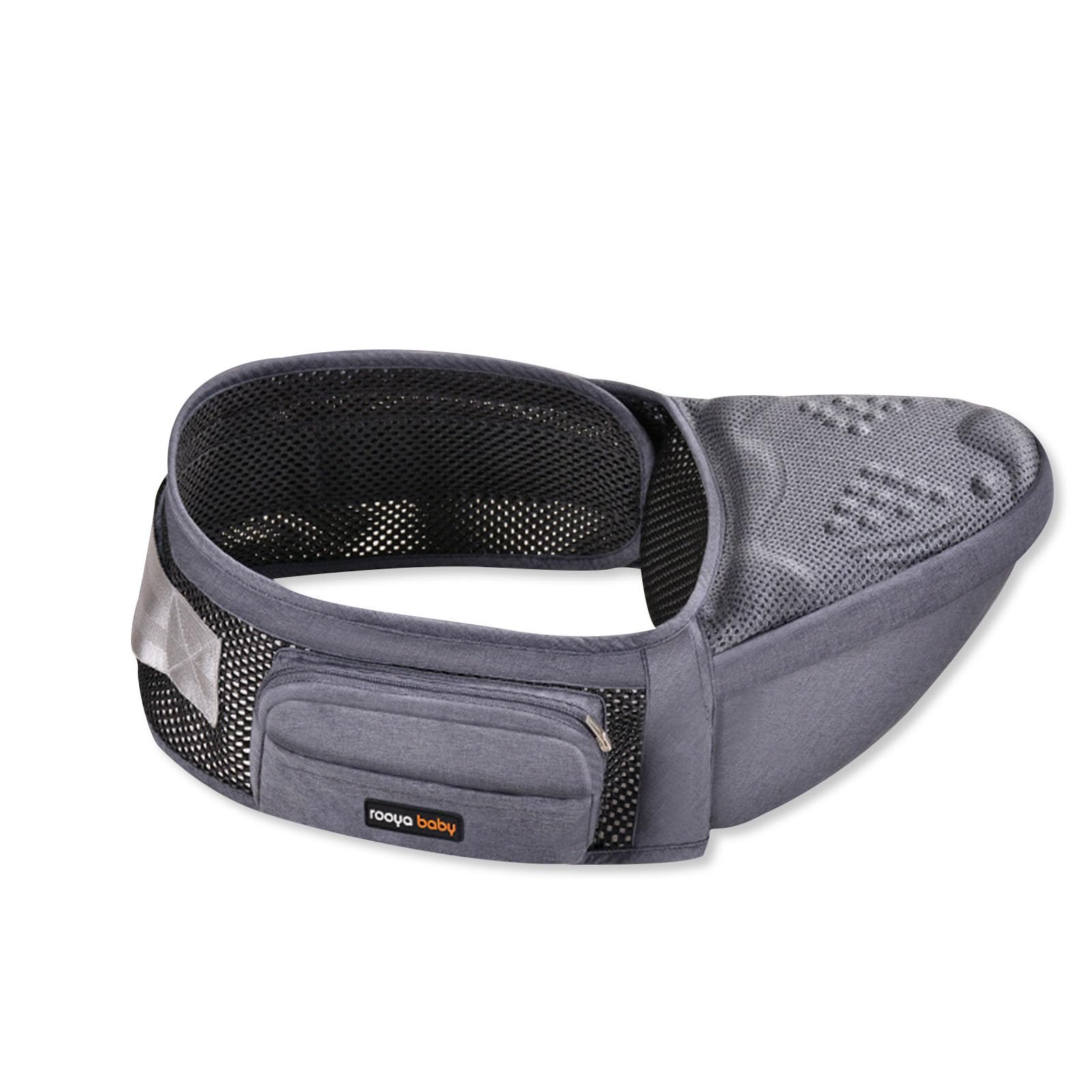 SONARIN Breathable Ergonomic Hipseat Baby Carrier,Multifunctional Waist Stool Seat Lightweight Baby Hip Seat Carrier with Side Pocket for Newborn Toddlers 0-36 Months(Grey)