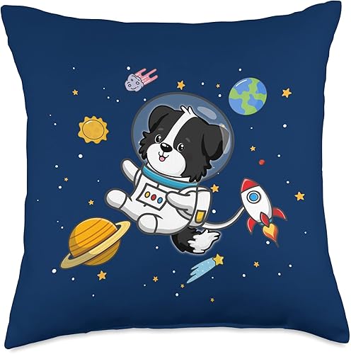 Border Collie Gift Shirts & Hoodies Border Collie - Almohada de 18 x 18 pulgadas, multicolor